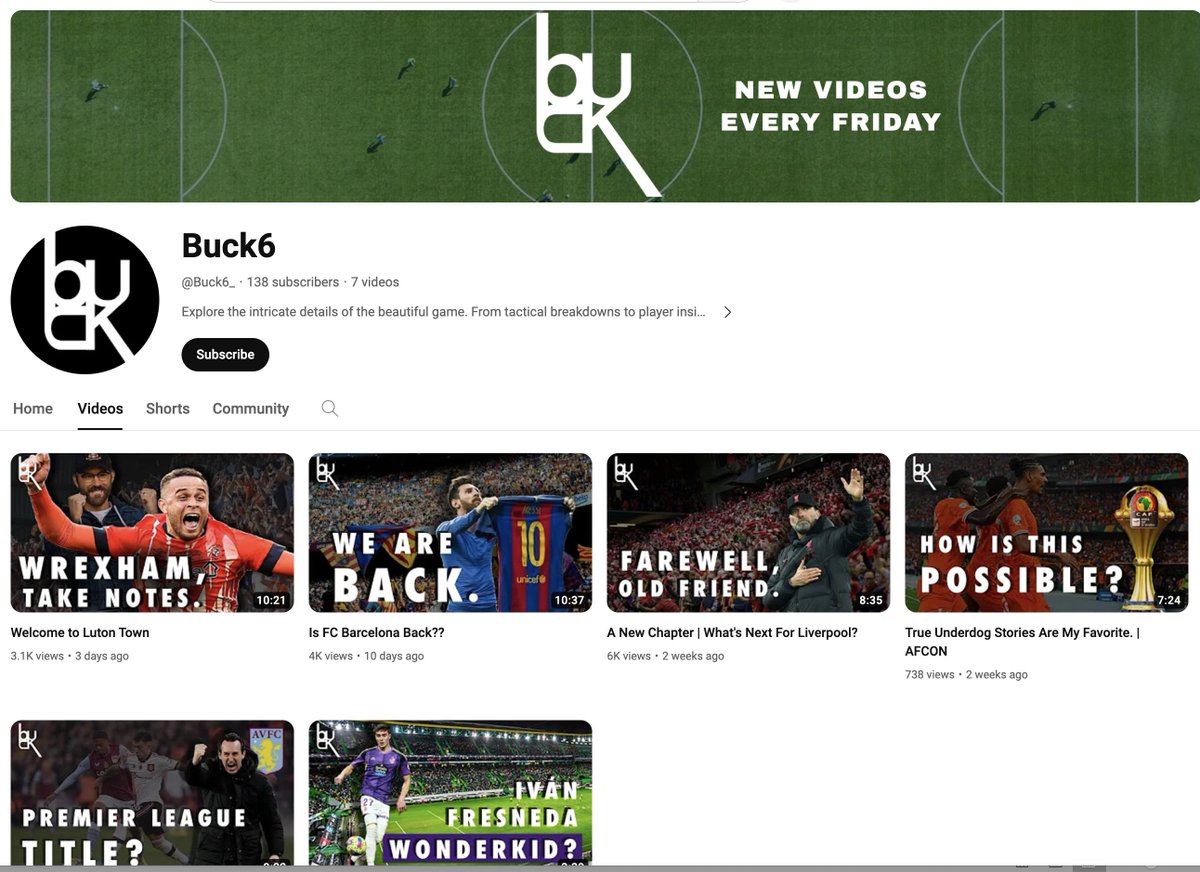have you checked out my #youtube channel?

subscribe 👇🙏
youtube.com/@Buck6_/videos 

#football #footballfriday
