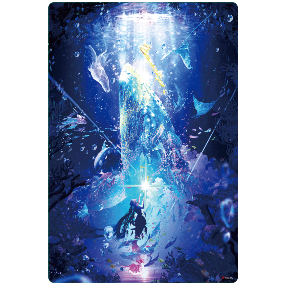 【大好評開催中🔥🔥】
まころん展～空を泳ぐ～東京/浅草橋会場

〇新作グッズ紹介‼️
人気作『海の彼方へ-AQUA CELESTIA-』が〈クリアポストカード〉になって登場🎉

#まころん 先生(<a href="/makoron117117/">まころん🐳 eネットプリント1月２５日まで</a>) の #イラスト 表現をさらに映えさせるクリア素材✨

展示会の詳細は▼
makoron-event.net