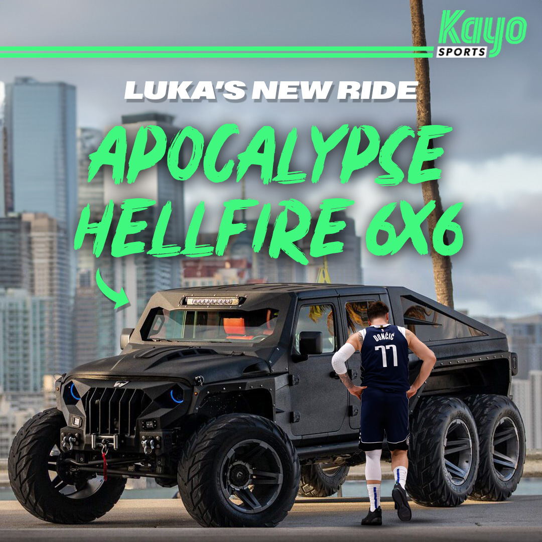 The Dallas point guard is believed to have dropped $250,000 USD for the custom hellfire apocalypse truck. Watch as his Mavs take on the Jazz at 12PM AEDT, live with #ESPN on Kayo. #NBA #Mavericks #LukaDoncic #Hellfire