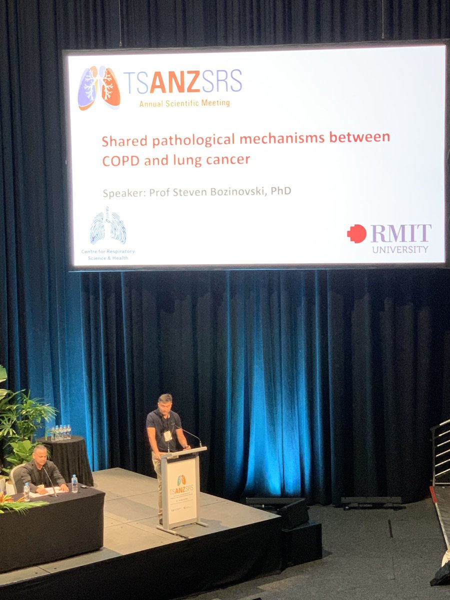 Exciting talk on lung cancer in Arena 1B now! @RMIT_CRSH 

#TSANZ2024