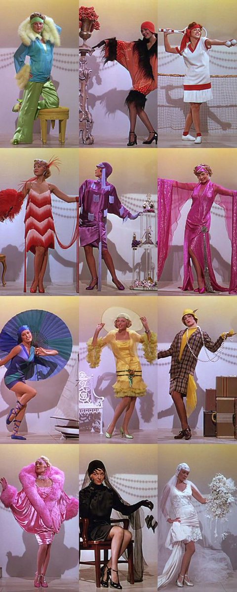 As I usually do, I'd like to point out the absolute genius of Walter Plunkett's costumes. His 20s costumes actually have to correct shapes for the period, as opposed to most 40s/50s movies set then (Good News, etc.) #TCMParty