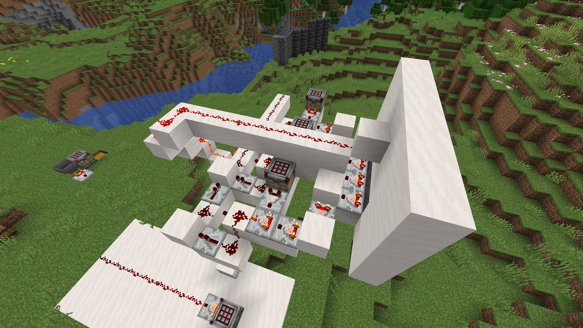 Là je commence à m'amuser avec ce nouveau bloc ! 
#Minecraft #redstone #Minecraftbuilds