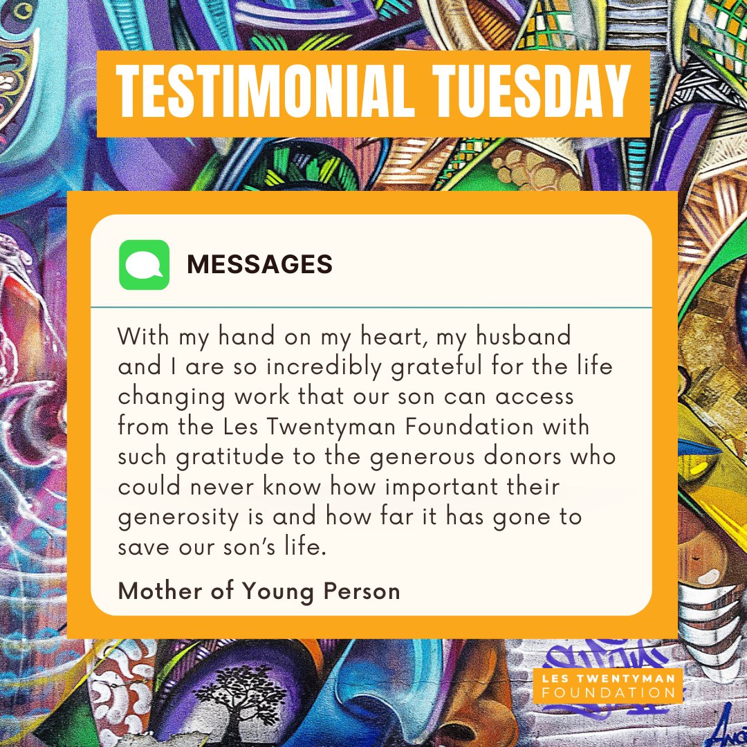 We wanted to share these words we recently received to emphasise how deeply appreciative family members are for the truly transformative support you provide. 🧡

#TestimonialTuesday #SupportingYouth #YoungPeople #MentalHealth