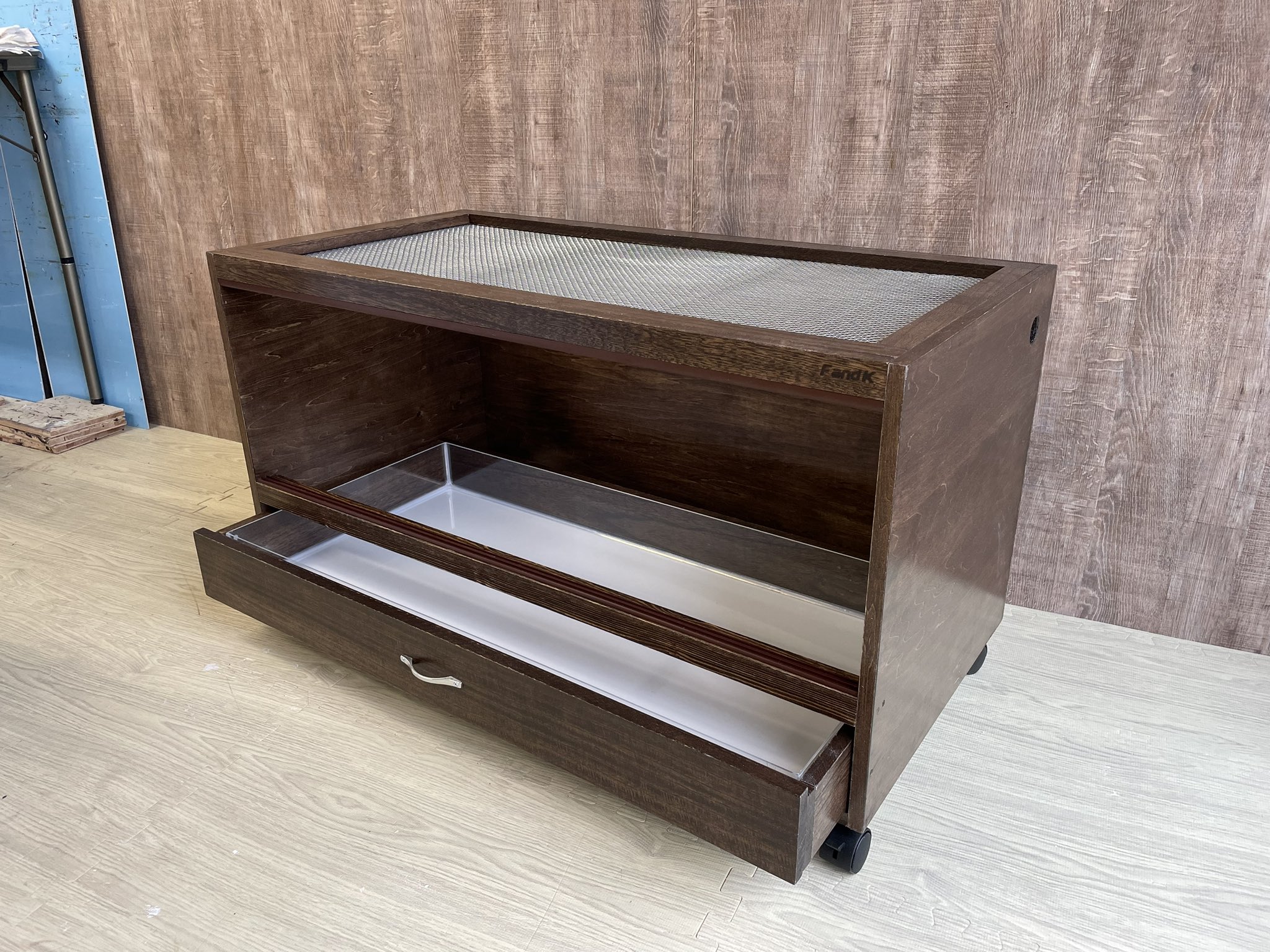 FandK爬虫類木製ケージ 引き出し使用 1200×450×450 Fand K爬虫類
