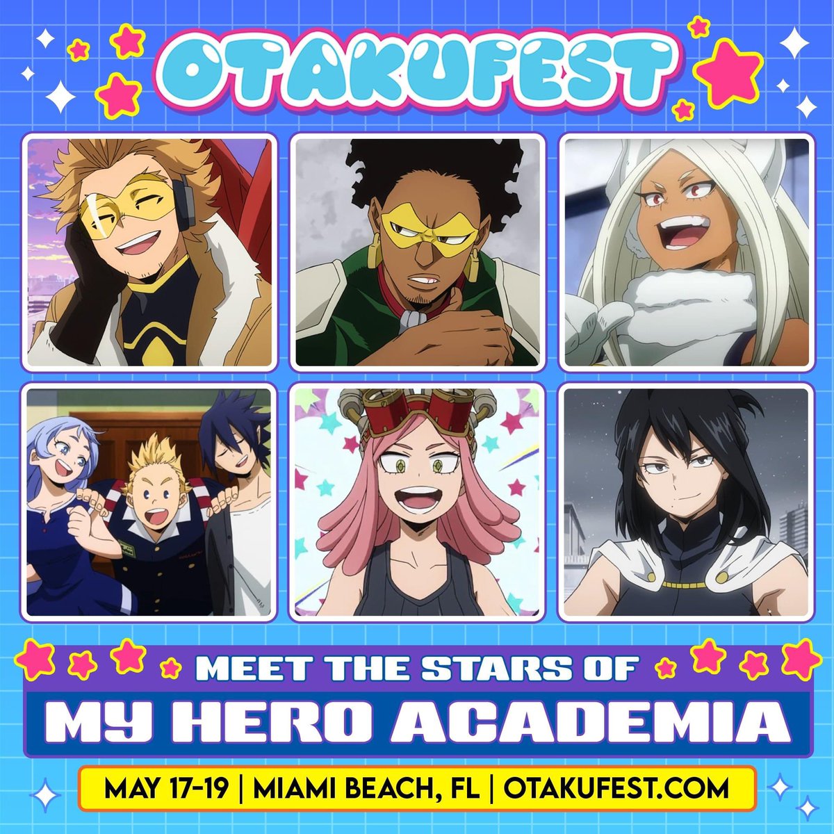 Meet the stars of #MyHeroAcadamia at #OtakuFest in Miami Beach, FL! 🎟️Tickets: otakufest.com/tickets 🤩Guests: otakufest.com/guests 🏨Hotels: otakufest.com/hotel #anime #cosplay #gaming - @childishgamzeno @anairis_q @GabeKunda @severelylindsay @AlexisTiptonVA