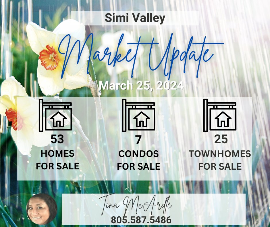 #listingagent #springsales #sellthisspring #remaxagent #tinamcardle #simivalley #venturacounty  #thehelpfulagent #home #houseexpert #house #listreports #spring #todo  #realestateagent #realestate #realtor #sellingsimi #tinasellsimi #isellhomes #icansellyourstoo #marketupdate