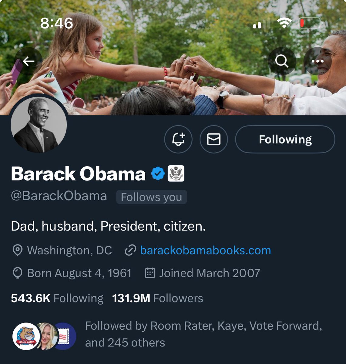 I’ve been watching this outrageous and amazing phenomenon for years, hoping he never unfollows me. Years later, I’m still here.