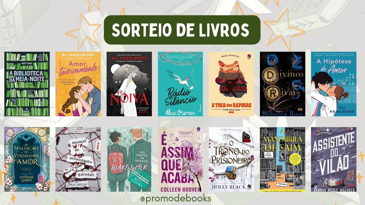 promodebooks's tweet photo. 📚📚 SORTEIO 📚📚

🏆 Prêmio:
✨ Um dos livros da imagem ou R$50 em livros da sua escolha na Amazon ou PIX!

↪️ Regras:
• Seguir @promodebooks 
• Dar RT nesse tweet
• Entrar no nosso canal do Telegram: https://t.co/HVNWZPK5HD

🗓 Resultado: 10/04! 🍀 https://t.co/ZvGhGVjHsF
