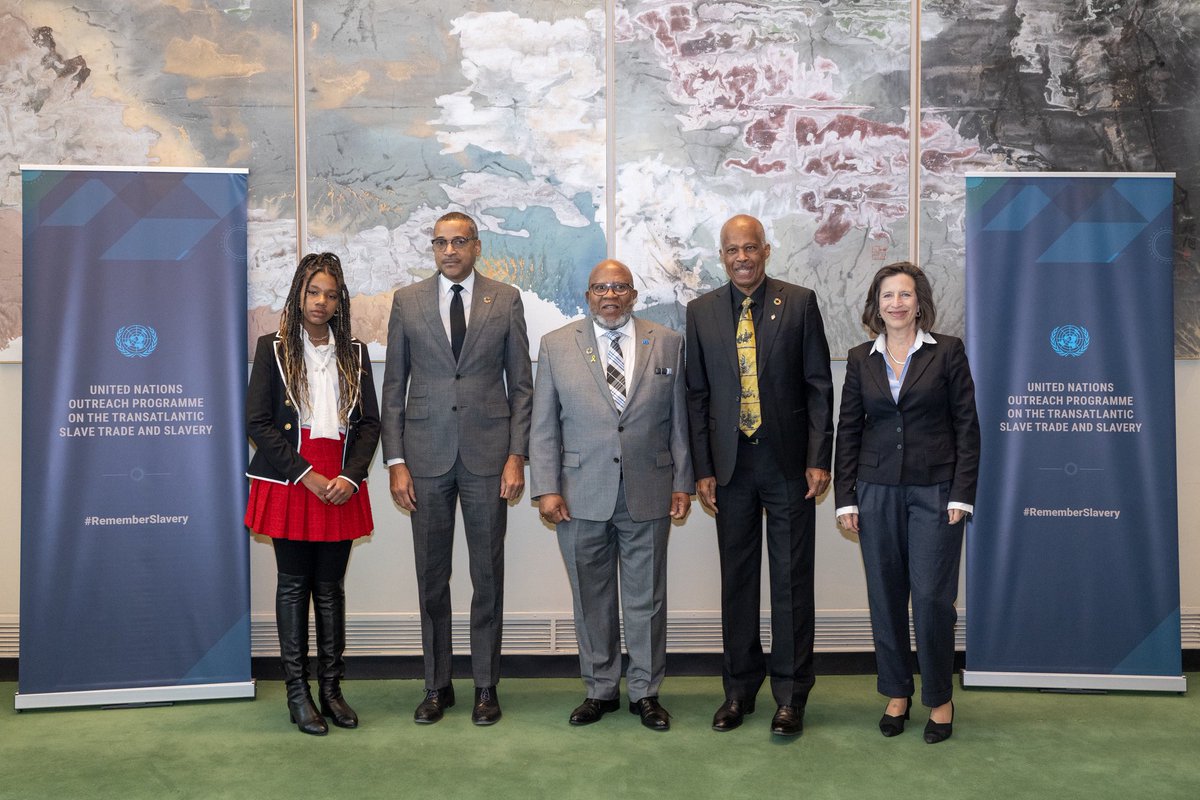 The family of Martin Luther King, Jr., joined The University of the West Indies’ Sir Hilary Beckles and senior UN officials to mark the International Day of Remembrance of the Victims of Slavery and the Transatlantic Slave Trade at the UN today. #RememberSlavery