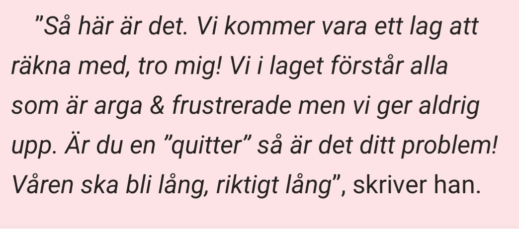 Har våren börjat än Omark?😂
Hälsningar från en quitter.