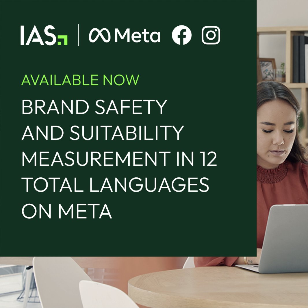 Our Brand Safety and Suitability Measurement product with @Meta now supports 5 additional languages for key markets in APAC and EMEA so global brands in these regions can identify high-quality media on Facebook and Instagram Feed and Reels with confidence. integr.al/4avCkLM