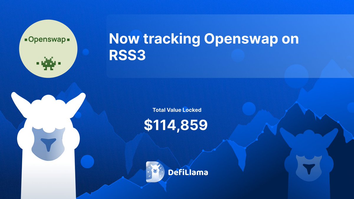 Now tracking @Openswap_ on @rss3_ 

The first DEX build top on RSS3 Mainnet VSL