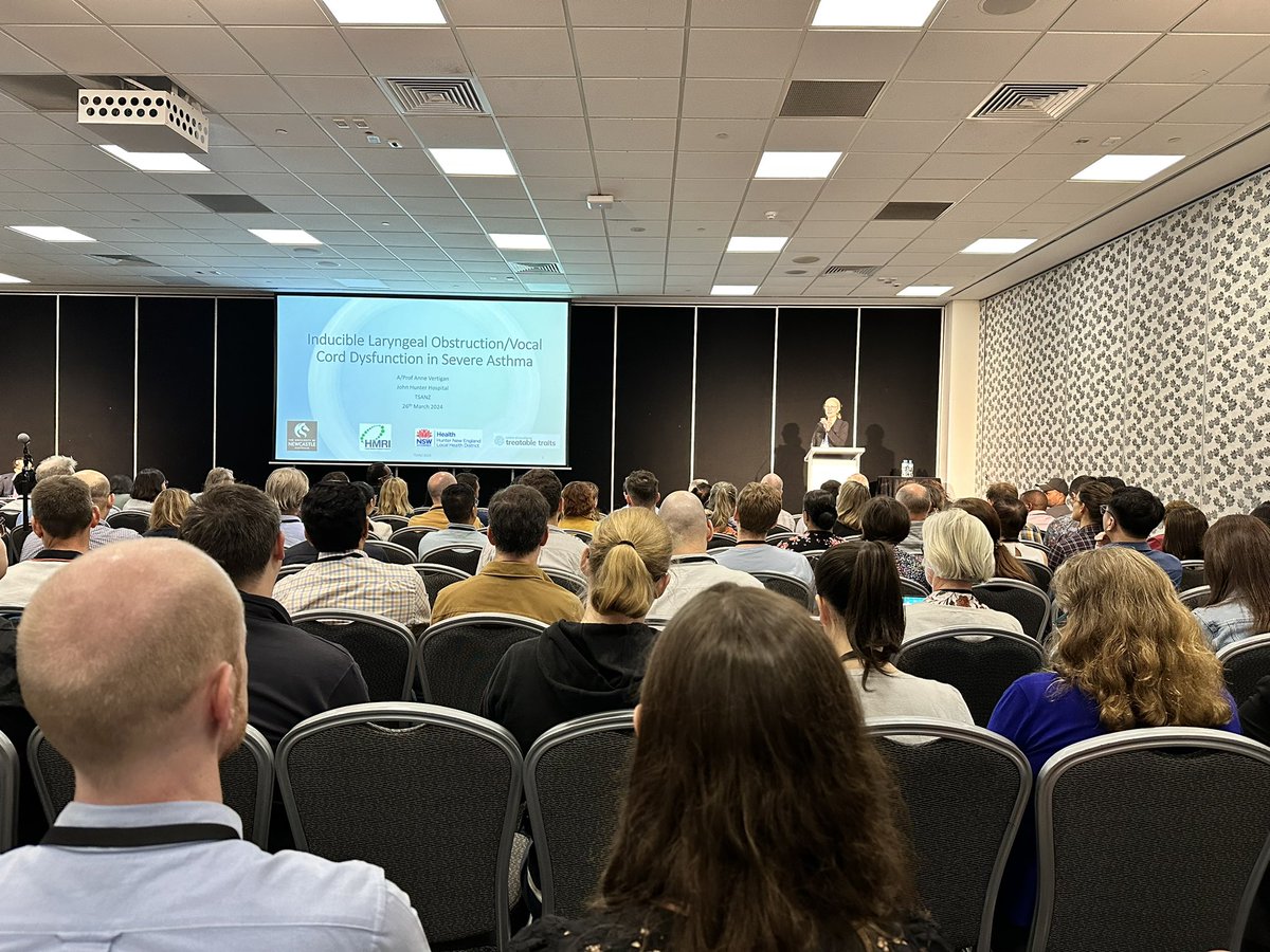 Associate Professor Anne Vertigan @AnneVertigan updating us on #VCD / #ILO in people with asthma #vocalcorddysfunction #induciblelaryngealdysfunction