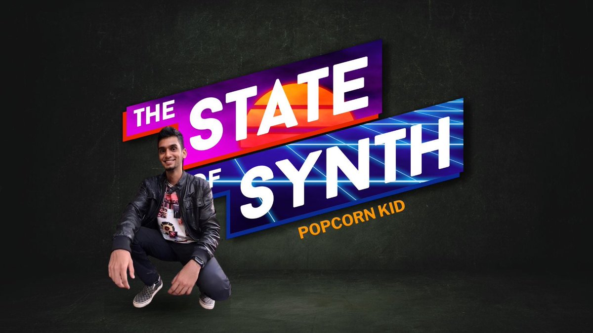 Grab your popcorn, because this Wednesday at 6pm EDT, @thestateofsynth welcomes Indian artist Popcorn Kid to the show! Shout-out to @aztec_records !
