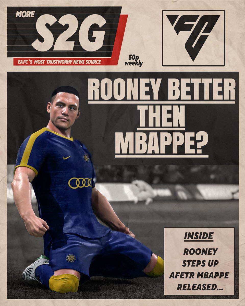 Rooney getting the recognition he deserves? 📰