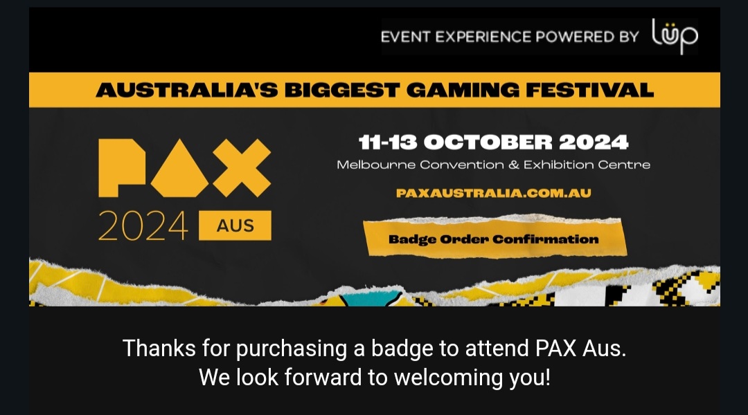I did the thing!! ✨️ 
PAX brings me so much joy and I am already beyond excited 
#PAXAus #pinchme