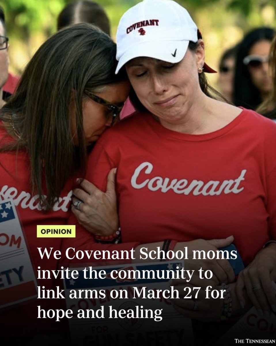 Thank you Covenant School parents Abby & Lori for sharing their experiences over the last year & how they are channeling their trauma into action. You can make an impact on Wednesday by joining Linking Arms for Change. Register here: safertn.org/events/linking…