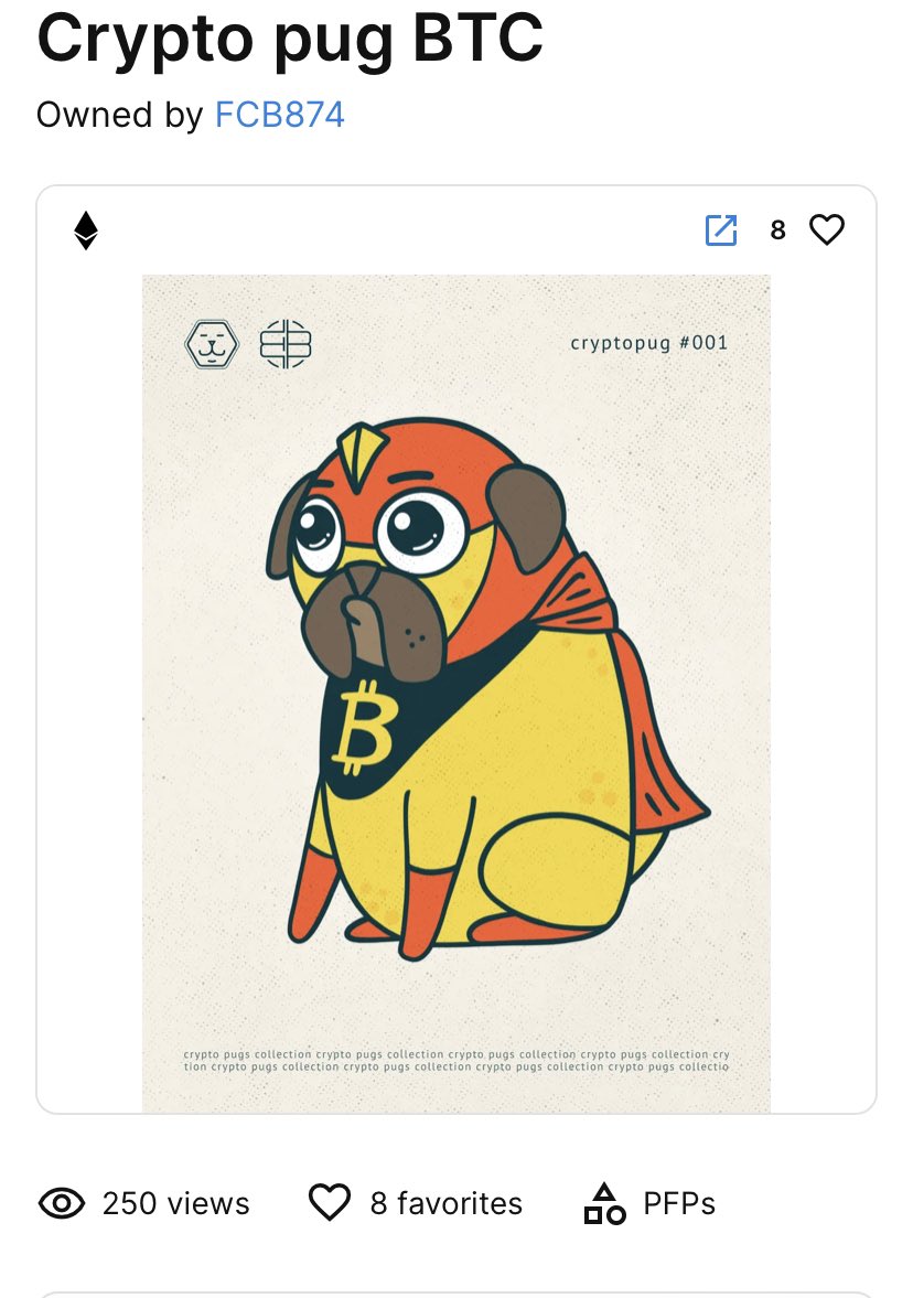 Gm how are you feeling #NFTCommunity  I’m good ☺️ #btc 70k+❤️‍🔥❤️‍🔥❤️‍🔥
#nft #NFTCollection <a href="/VDizzle777/">Valerie | 📍San Diego, CA</a> <a href="/NFTLass30153229/">NFTLass</a> <a href="/CollectorNft/">NFTCollector and Crypto Investor</a> 

opensea.io/collection/cry…

It’s pug btc 🫶👇 so cool ❤️‍🔥