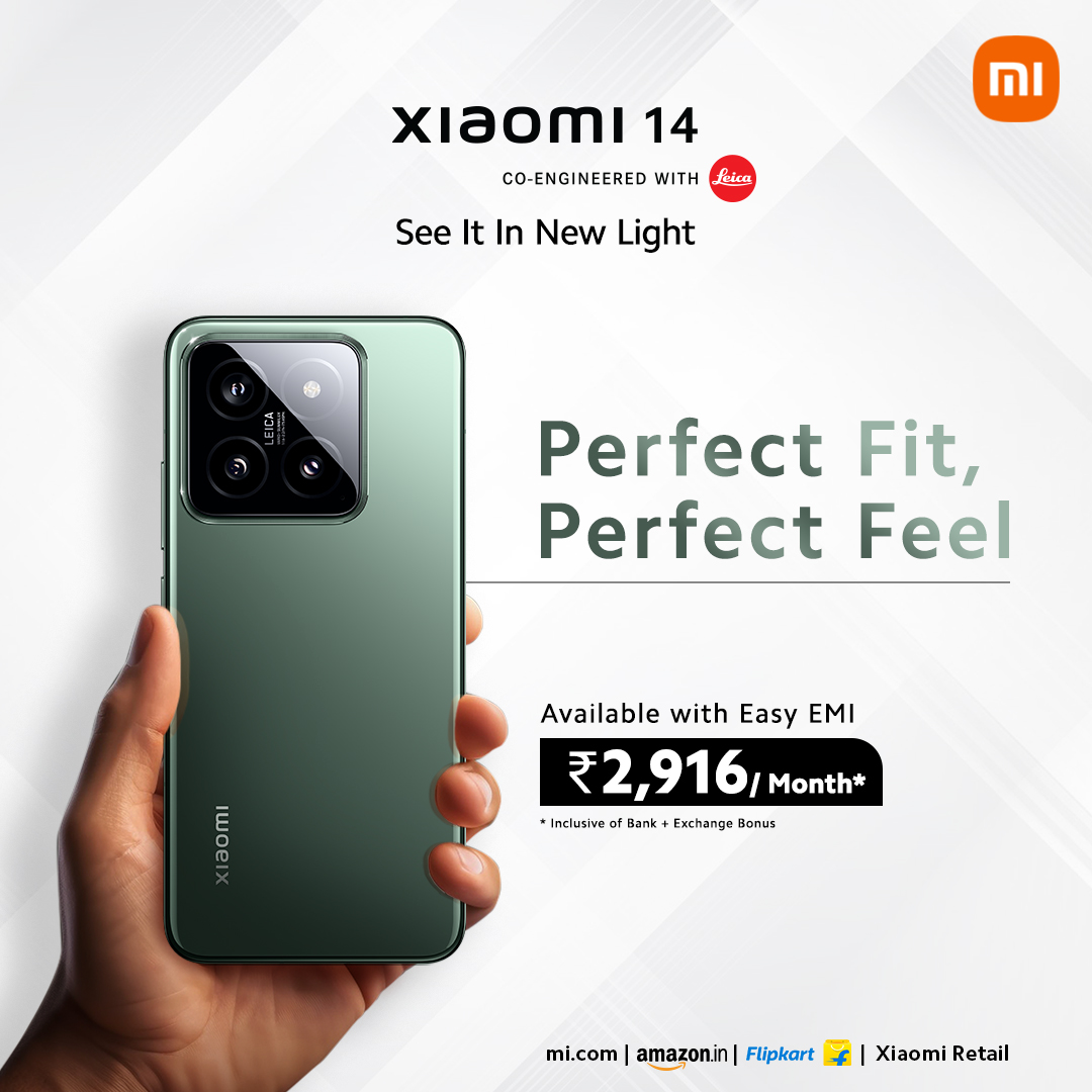 #Xiaomi14 - Crafted for Comfort! Experience the difference with Xiaomi 14. A perfect fit that feels natural in your hand, so you can stay connected effortlessly. Get yours today: bit.ly/-Xiaomi14 #SeeItInNewLight #Xiaomi14Series