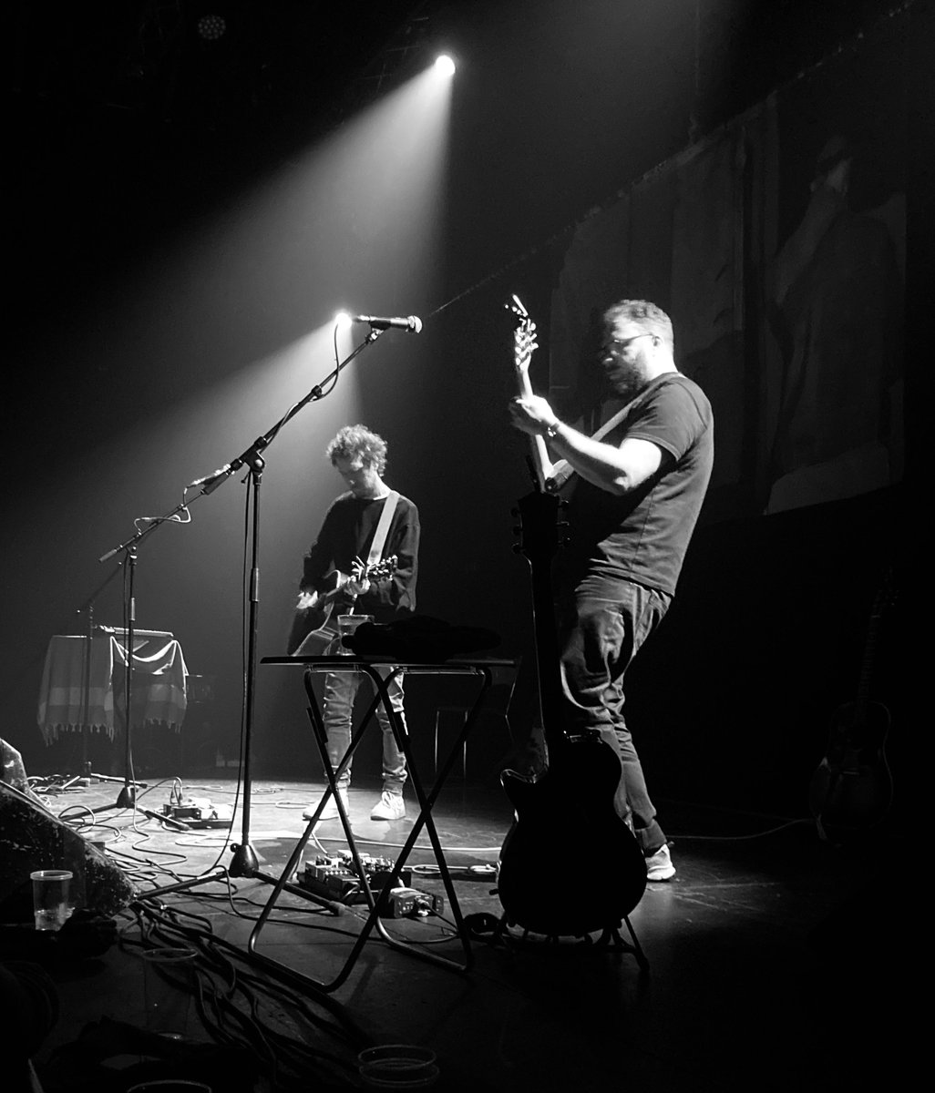 The brilliant Ian Ball and Ben Ottewell of @gomeztheband at @exeter_phoenix last night.