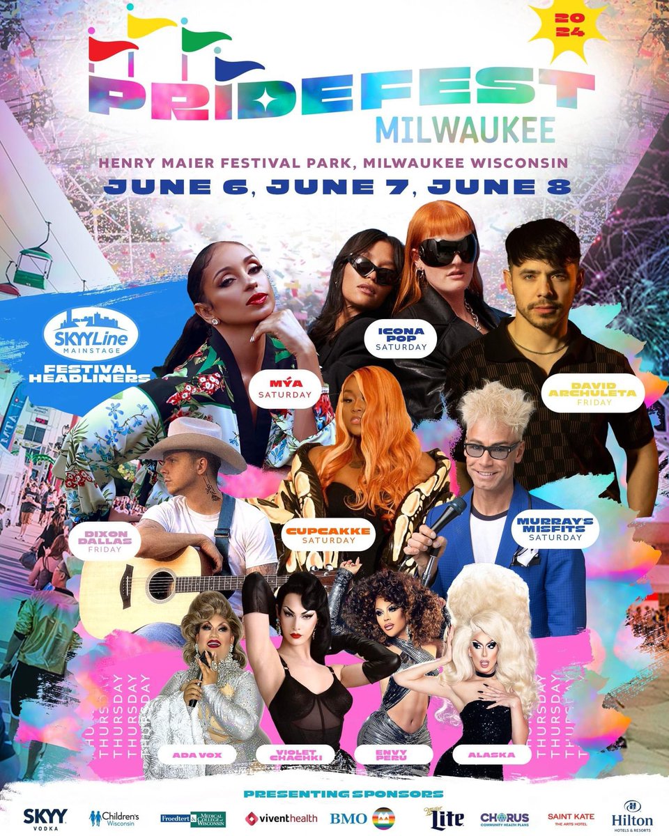 OMG @DavidArchie IS GONNA BE AT PRIDEFEST!!!!!!!!!!!!! I’VE HAD THE BIGGEST CRUSH IN HIM SINCE HE WAS IN AMERICAN IDOL!!!!!!! Who’s coming to party with me and see this lineup!!!!!