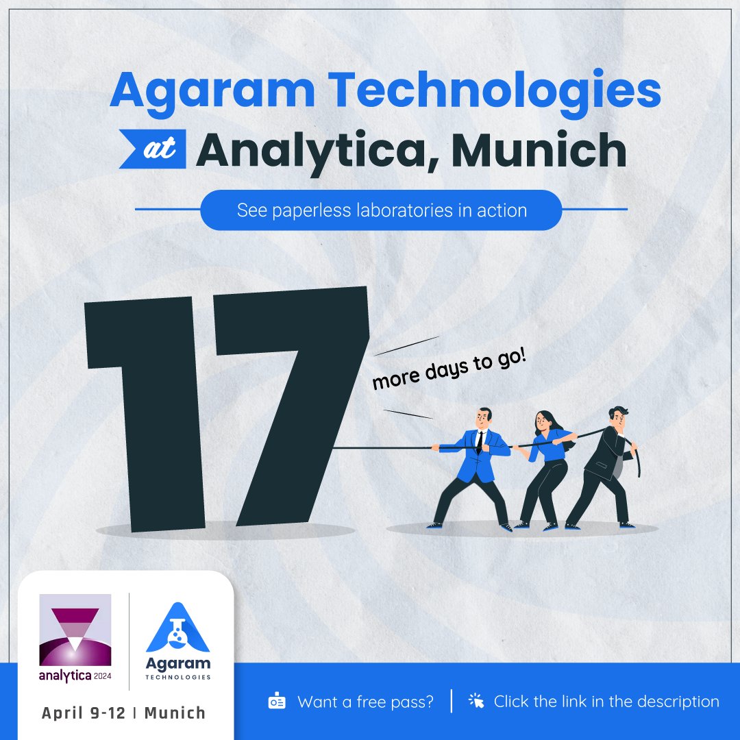 agaramtech's tweet image. #𝐀𝐧𝐚𝐥𝐲𝐭𝐢𝐜𝐚 𝟐𝟎𝟐𝟒, 𝐭𝐡𝐞 𝐰𝐨𝐫𝐥𝐝’𝐬 𝐥𝐞𝐚𝐝𝐢𝐧𝐠 𝐥𝐚𝐛𝐨𝐫𝐚𝐭𝐨𝐫𝐲 t𝐫𝐚𝐝𝐞 𝐟𝐚𝐢𝐫, 𝐢𝐬 𝐨𝐮𝐫 𝐡𝐨𝐦𝐞 𝐟𝐫𝐨𝐦 𝐀𝐩𝐫𝐢𝐥 𝟗𝐭𝐡- 𝟏𝟐𝐭𝐡. 
𝐋𝐢𝐧𝐤 𝐭𝐨 𝐭𝐡𝐞 𝐟𝐫𝐞𝐞 𝐩𝐚𝐬𝐬: bit.ly/4aw5LNp
#LabSoftware #labmanagement