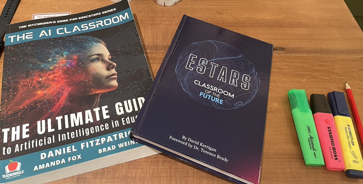 Enjoying spending some time dipping into some exciting literature. Looking forward to being part of the journey of moving education forward with technology. #AIclassroom #ESPORTS @collabuae @NAEducation