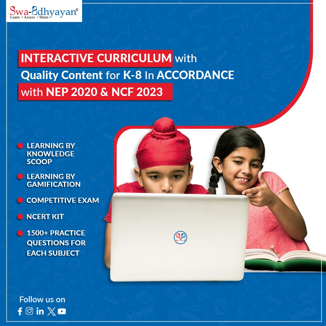 #Swa_Adhyayan for Active #Learners! 

With Diverse Deliverables for Different Users, the best LMS for #K8 , binds Ideals of #HybridLearning with #Physical and #DigitalExcellence. 

Click swaadhyayan.com to learn more.
.
#swaadhyayan2024 #activelearners #hybridlearning