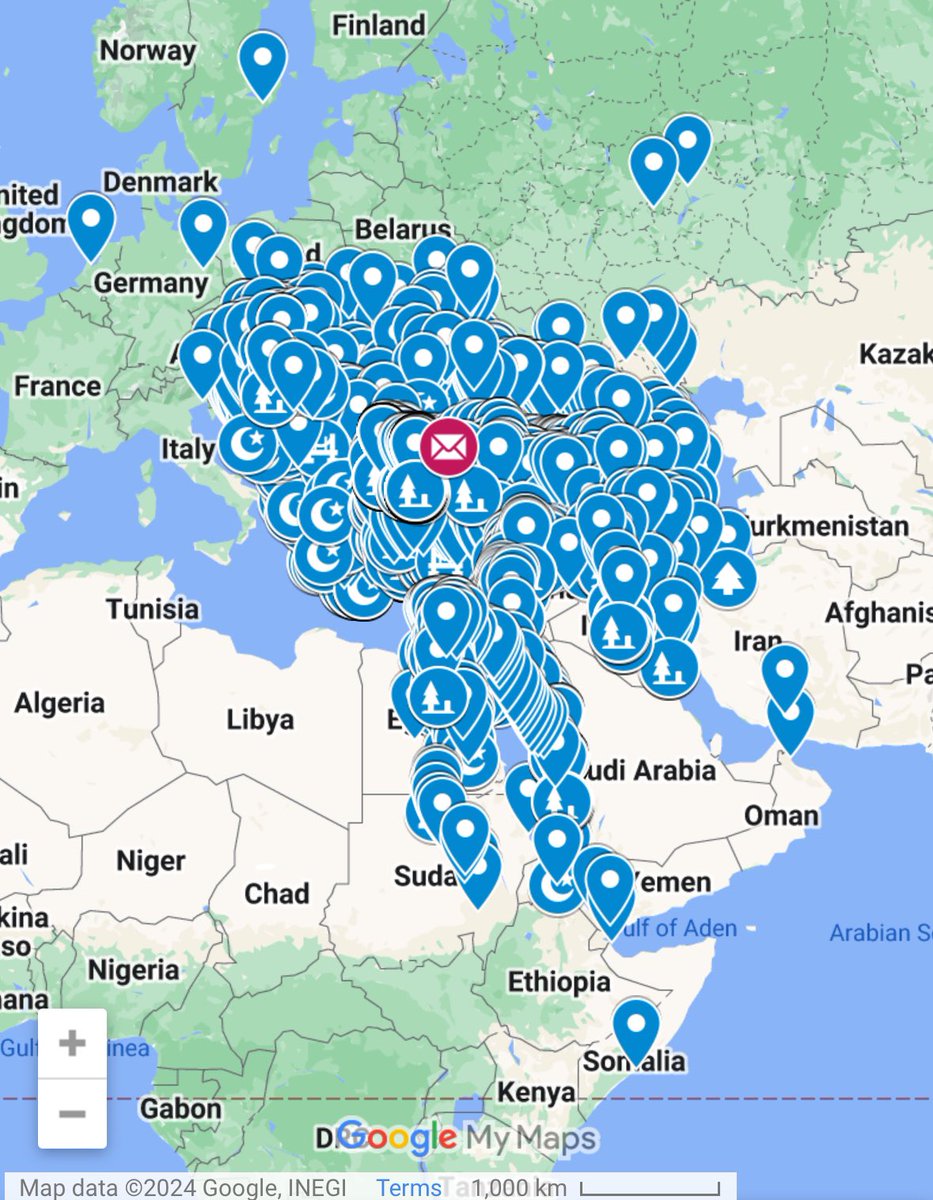 Evliya Çelebi’nin gezdiği yerler ve aldığı notların olduğu harita, Google Maps’e “Evliya Çelebi Seyahatname Haritası” başlığıyla eklenmiş.

Buradan ulaşabilirsiniz: google.com/mymaps/viewer?…