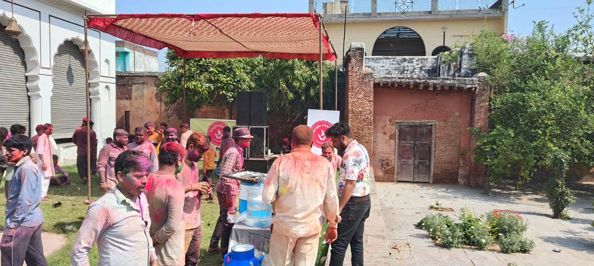 'As the colors of Holi dance in the air, Gurgia Charities illuminates Tilhar, Shahjahanpur, U.P. with boundless joy. Our members orchestrated a jubilant affair, uniting hearts young and old in a tapestry of love and laughter. 🎨 #HoliFestivities #GurgiaCharities #SpreadingSmiles'