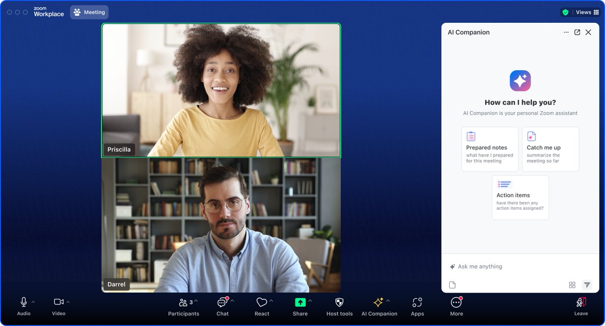 Zoom has launched Zoom Workplace, an AI-powered open collaboration platform, and expanded its AI Companion across meetings, chat, phone systems, and more #Zoom #zoommeetings