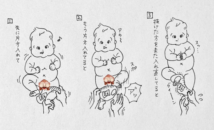 あんよバタバタ期赤ちゃんのオムツ替え、まじで毎回これじゃないですか??
#育児日記 #育児絵日記 #育児イラスト #育児漫画 