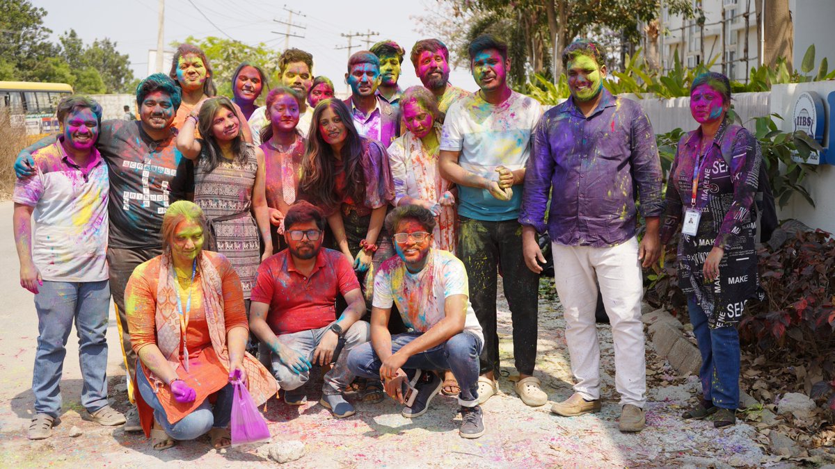 iibsonline's tweet photo. Colorful hues, joyful melodies, and boundless smiles filled the air as we celebrated Holi at the IIBS Business School, Bengaluru Airport Campus!
#happyholi #HoliCelebration #DiversityAtIIBS #UnityInColors #RCB #IIBSBangalore #Bschool #Managementeducation #IPL #DegreeCollege https://t.co/hJCabSKz4N