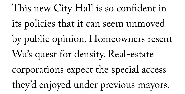 So if I understand this condescending and sexist @NewYorker article correctly, Michelle Wu's attempt to create more affordable housing in Boston is 'troubled' because the 'public' are homeowners and real-estate corporations?