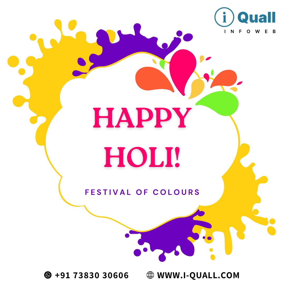 Wishing everyone a vibrant and joyous Holi!

Have a safe and memorable Holi!

i-Quall.com

#HappyHoli #Holi #FestivalOfColors #CelebrateHoli #HoliWishes #HoliCelebration #HoliFestival #JoyfulMoments #HoliHappiness #ColorfulMemories #HappyHoli2024 #Wordpress