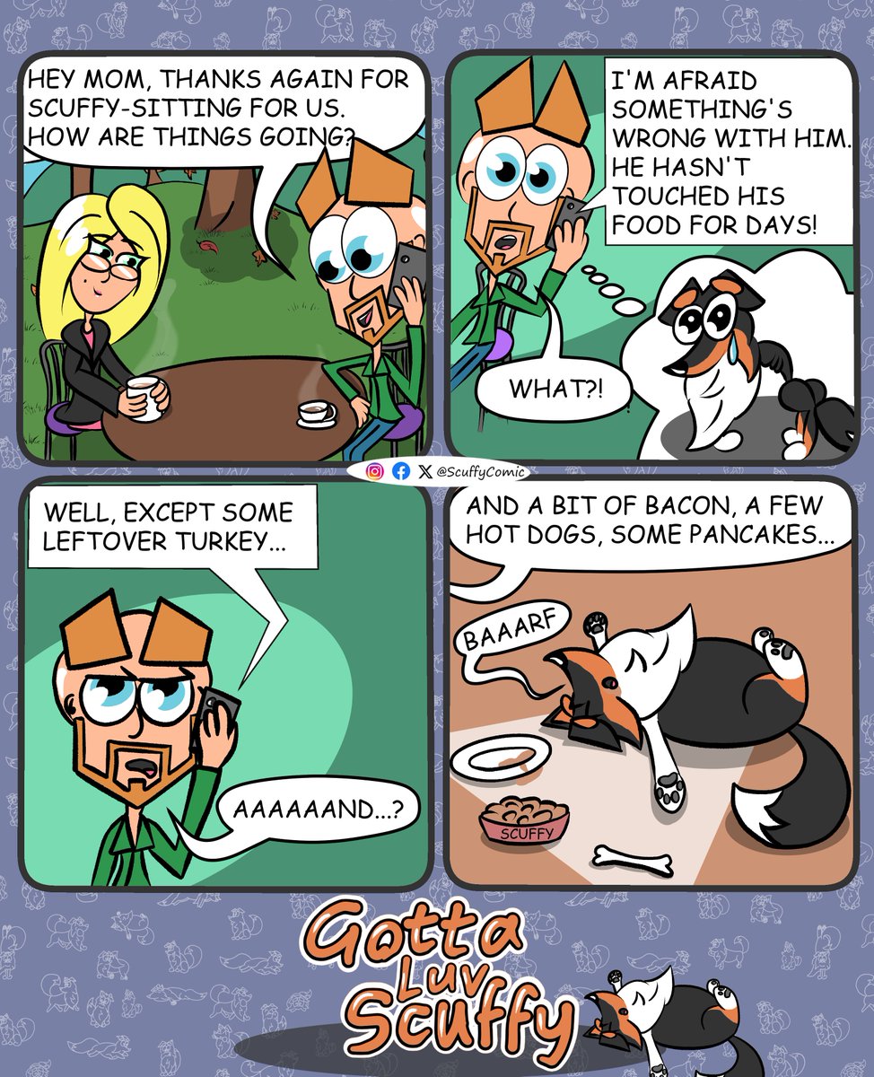 #gotta_luv_scuffy EP 19: Starving at Grandma's
#scuffy_comic #grandma #puppy