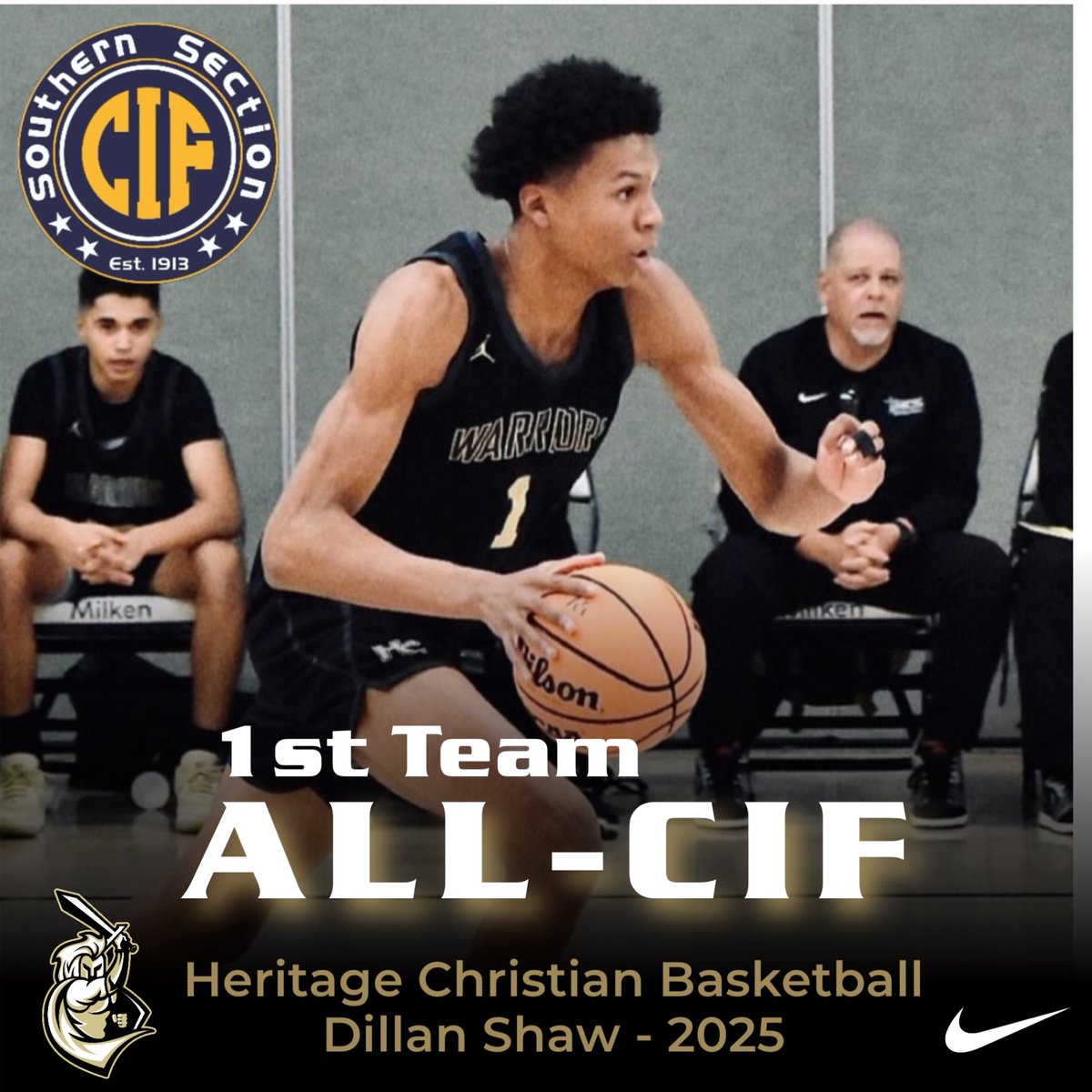 Congratulations @Dillan_Shaw_1 on making ALL-CIF! #hcs1family @CIFSS @Tarek_Fattal @latsondheimer @FrankieBur @LoviSports @RonMFlores @LACourtReport @Compton_Magic