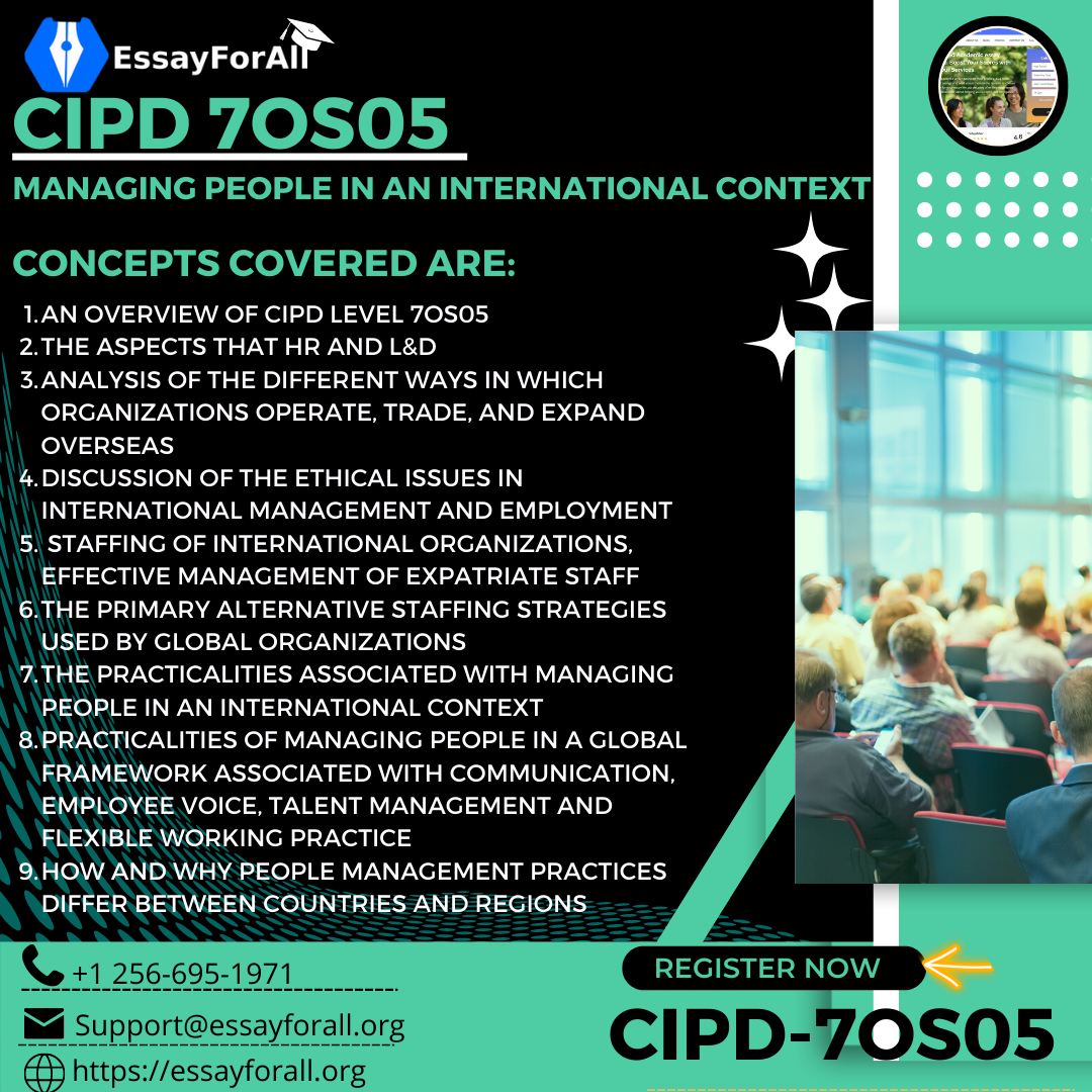 ESSAYFOR_ALL's tweet image. CIPD 7OS05 Assignment Help: Essay For All
t.ly/3CEvG
Use our professional writing services for your Cipd Assignments, Class notes Unit summaries, essay writing, as well as assignments, dissertations, and Research projects. Chat with us!
#essayforall #Cipd7OS05