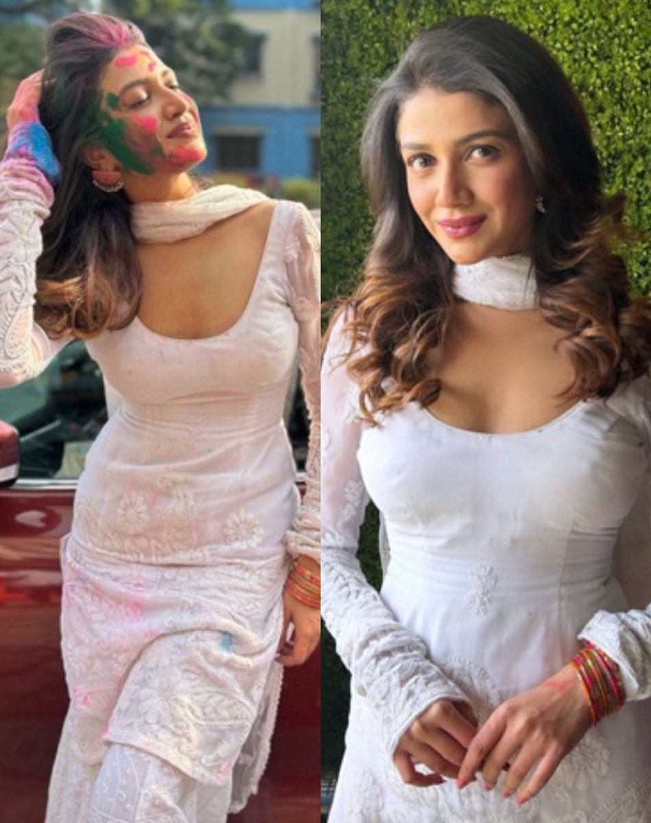Bong beauty #SauraseniMaitra shares pictures from her Holi celebrations ❤️