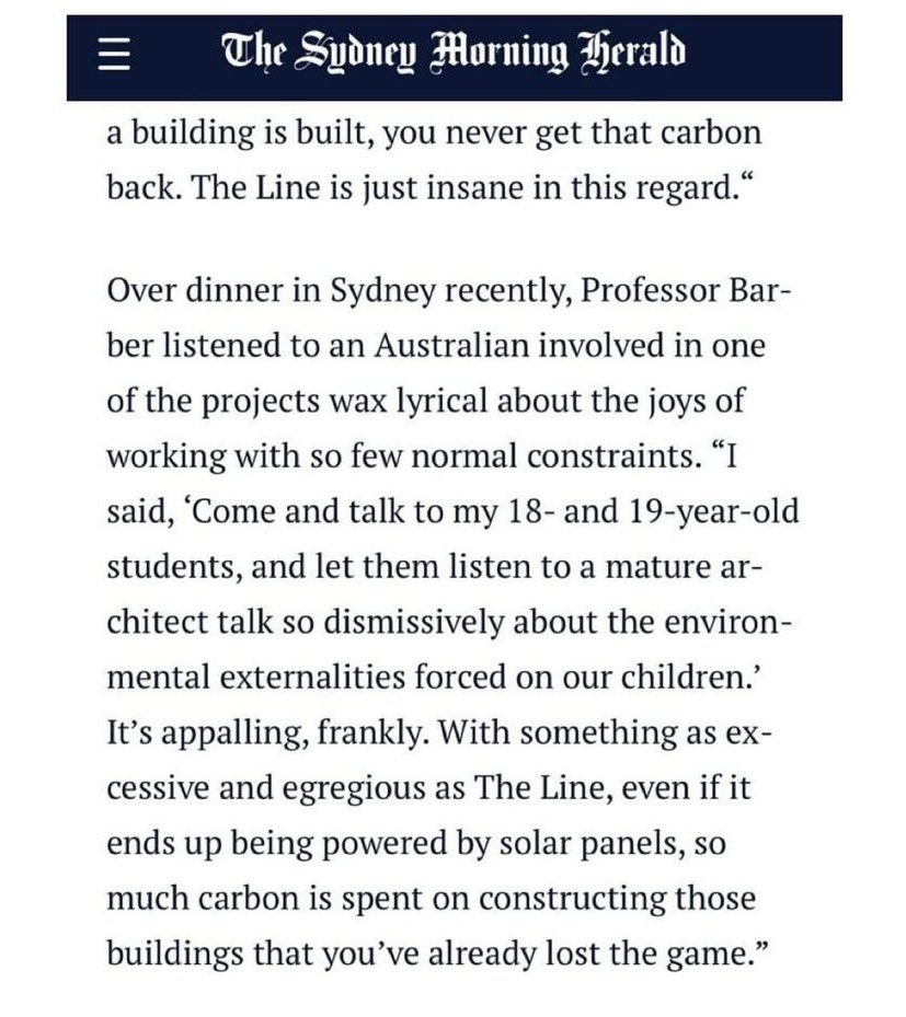 Quoted in the Sydney Morning Herald on the violent hubris of petrowealth… and the gleeful participation of too many architects.