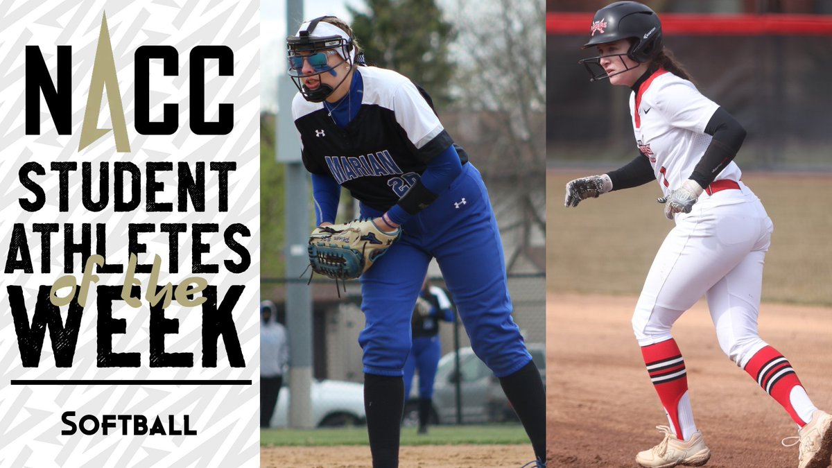 NACC_sports's tweet photo. #NACCsb 🥎 | @MUSabres' Pliner, @MSOE_Raiders' O'Donnell Named NACC Softball Student-Athletes of the Week

📰: https://t.co/shlvzygNCe

#NACCtion #d3sb https://t.co/Bo3PTyYKST
