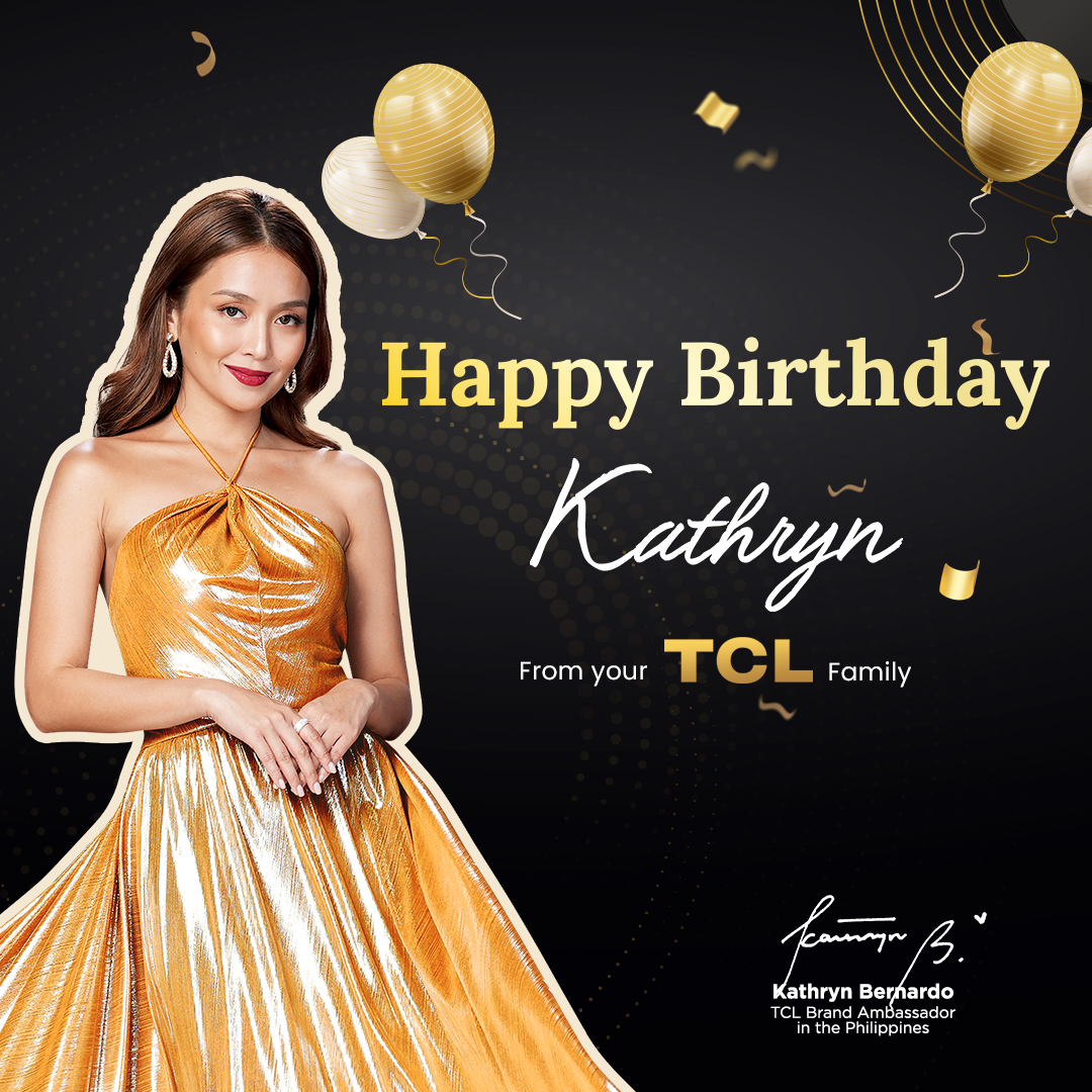 Happy Birthday, <a href="/bernardokath/">KATH 🐘</a>!

Wishing you a day filled with joy, love, and unforgettable moments! Your grace, talent, and dedication continue to inspire us all. Here's to another year of success and happiness!

#KathrynInspireGreatness #KathForTCL #KathrynGracefulAt28