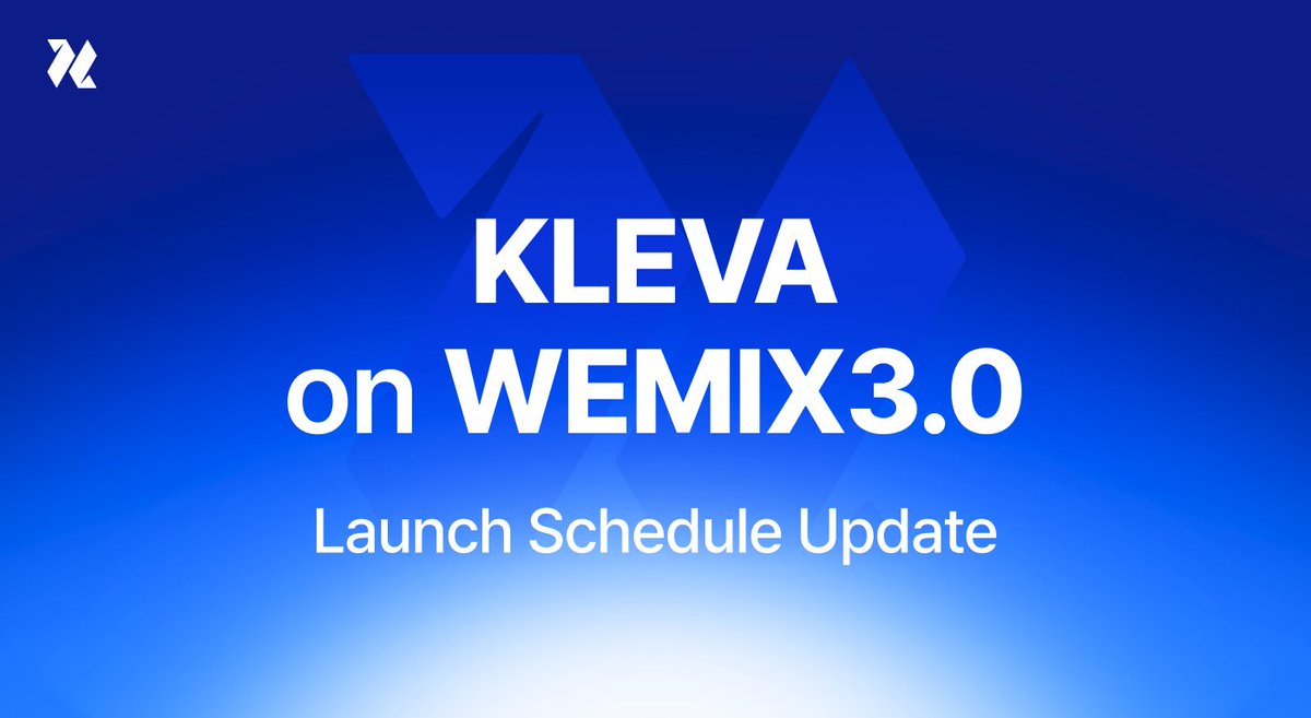 📢 Update on #KLEVA on WEMIX3.0 The launch is being fine-tuned for a more stable service, leading to a schedule adjustment. Klaytn Minting Stops ⛔ Mar. 27 Full details to come so stay tuned with #WEMIX 🧐 wemix.com/communication/…