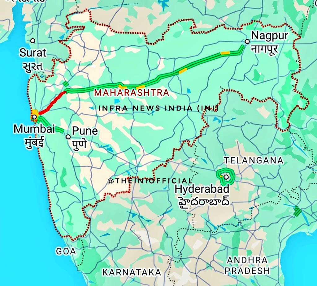 #Mumbai-Nagpur #Samruddhi #Expressway update.

Status as of March 2024:

• Nagpur to Igatpuri (625 Km) - Operational
• Igatpuri to Amane (Last 76 Km) - 84% work completed and will be ready by August'24.

@mieknathshinde #Maharashtra #MSRDC