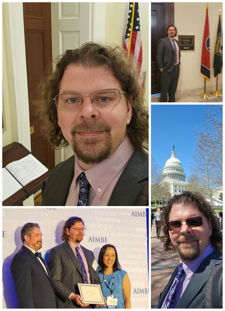 Thank you, @vuiis and @profmikeking for the encouragement and mentorship towards the honor of the @aimbe Fellowship. After the conference and ceremony, I had the honor of discussing the importance of science on our mid-Tennessee community on Capitol Hill.