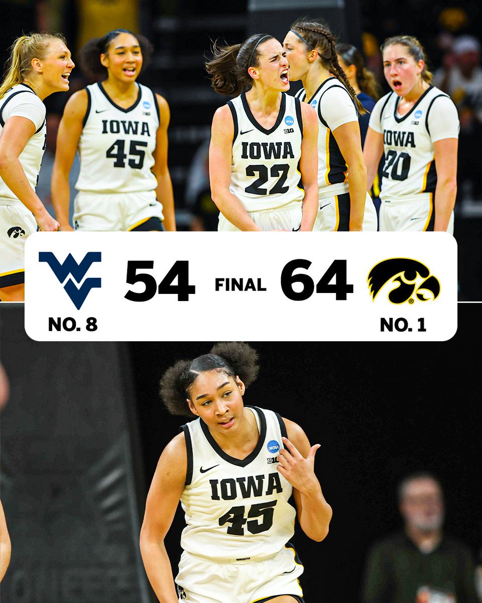 IOWA SURVIVES IN A BATTLE VS. WEST VIRGINIA‼️