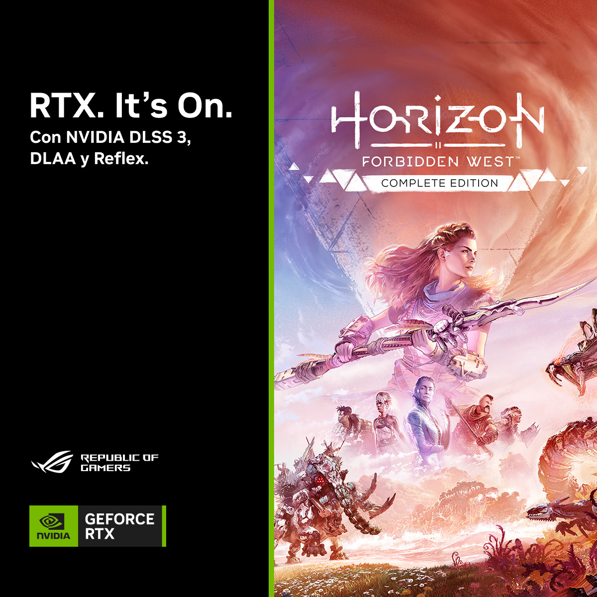 La tecnología Nvidia RTX ya llegó a Horizon Forbidden West. ¡No te lo pierdas!😎