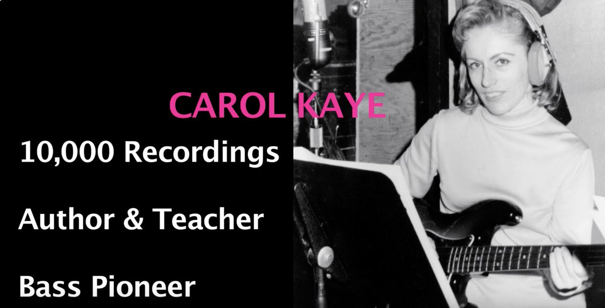 A salute to legendary session musician, #CarolKaye who celebrated her 89th birthday yesterday. She is acclaimed as 1 of the best session bassists of all time..Wichita Lineman, The Beat Goes On...check out this interview: youtube.com/watch?v=q4JWqK…