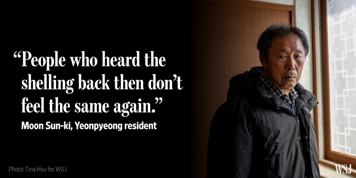 The island has rebuilt itself from rubble after a North Korean artillery attack in 2010 killed four South Koreans.

Moon Sun-ki vividly remembers being stunned to witness artillery shells crushing Yeonpyeong’s small houses with flimsy roofs. on.wsj.com/4a5yJnv