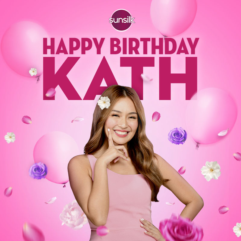Let your hair down, Hairkada Kathryn! ✨ Enjoy the best cake, be with the best people, and have your best-ever birthday. 🎂 💕 We’re always rooting for you!

#sunsilkph